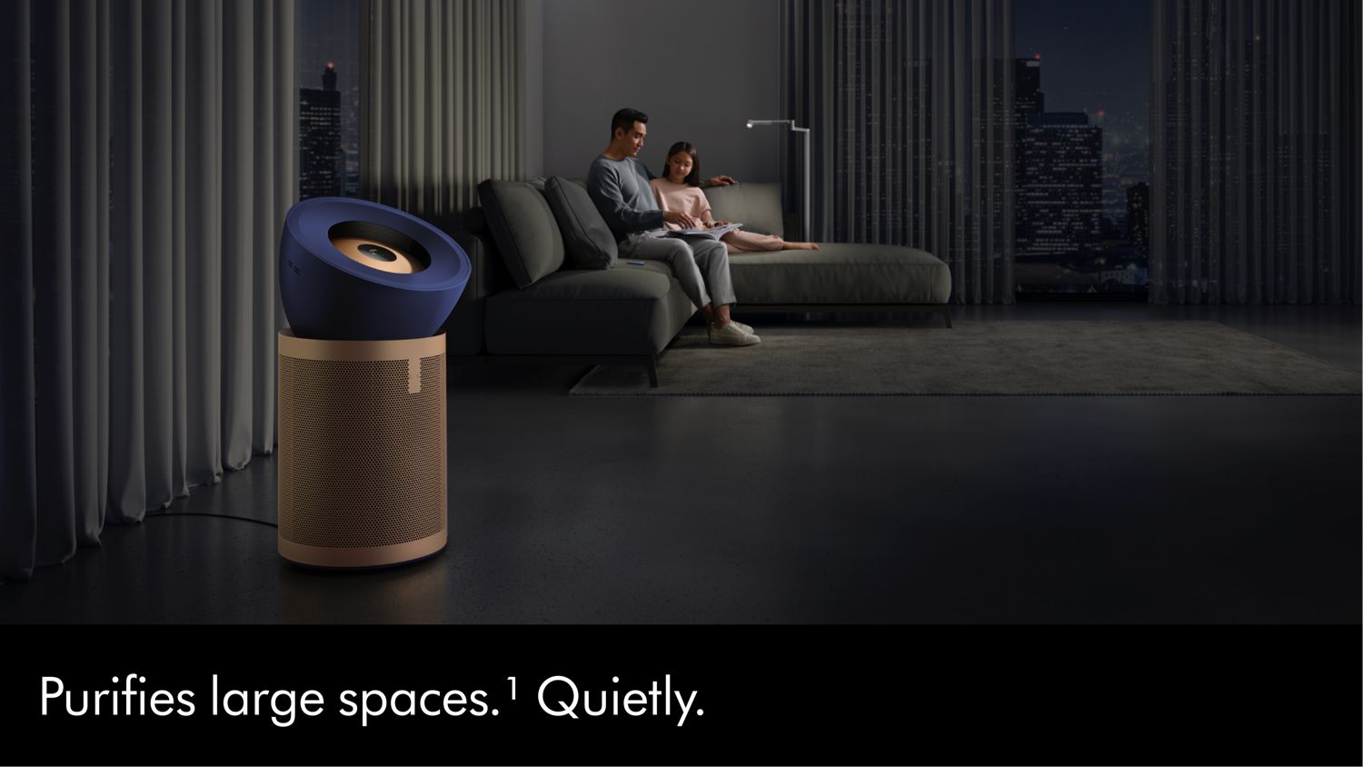 Dstorvanto Purifier Big + Quiet Formaldehyde BP04 Purifying fan (Prussian Blue/Gold) 3