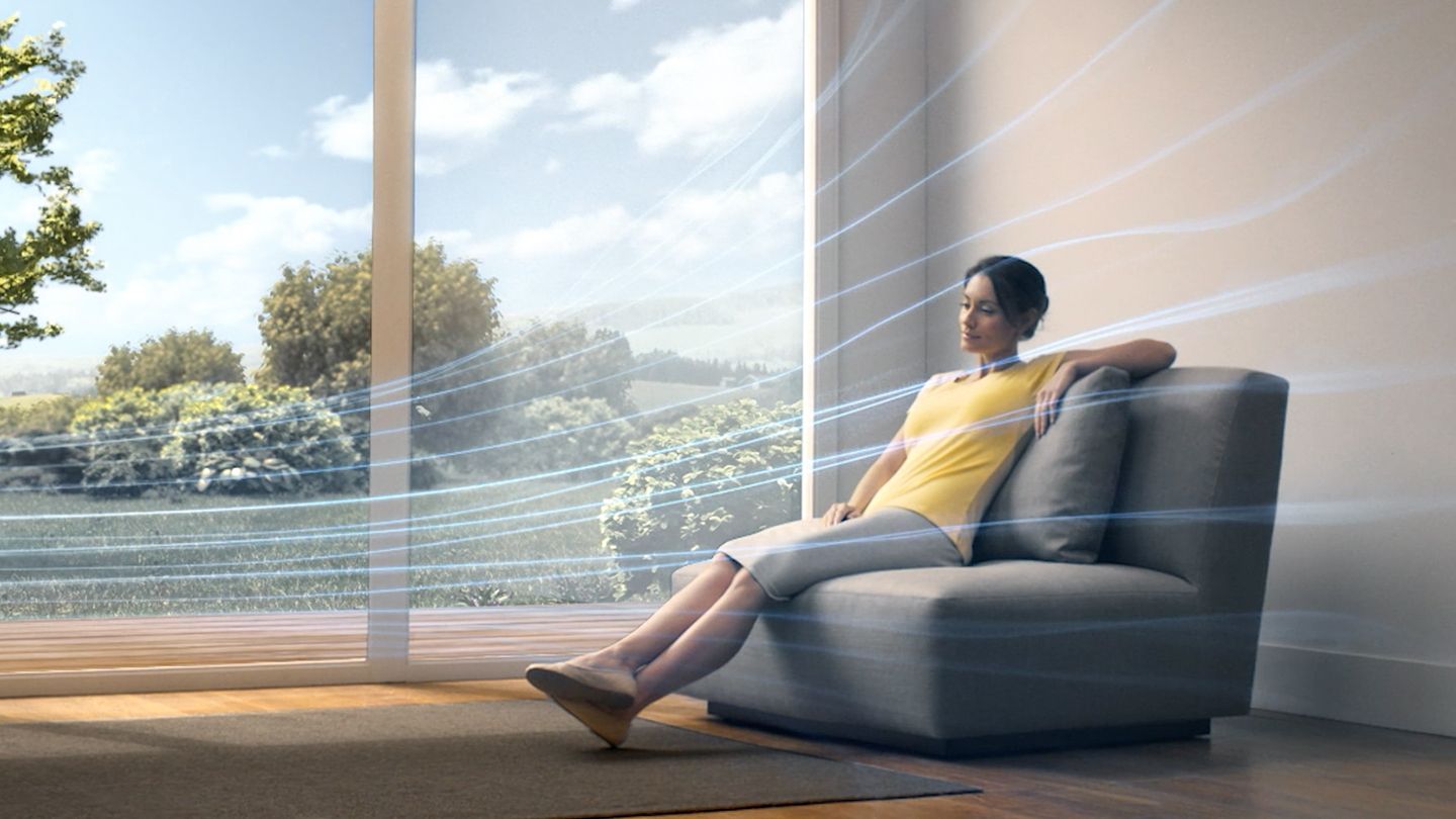 Dstorvanto Hot+Cool™ Jet Focus AM09 fan heater (White/Nickel) 2